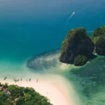 Paysage de carte postale de Ao Nang, Mueang Krabi, Thailande